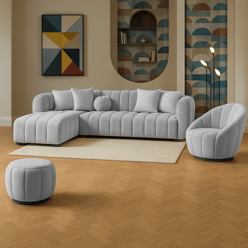 L shape sofa at home furniture sa