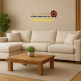 Modern L-shape sofa in Riyadh living room