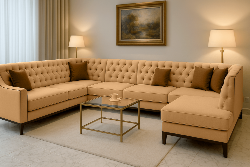 U-shaped Chesterfield sofa Riyadh