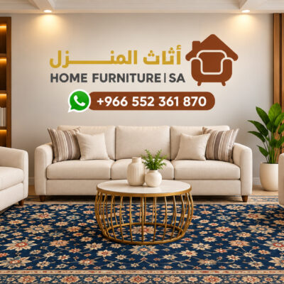 طقم كنب مودرن 3+2+1 باللون البيج