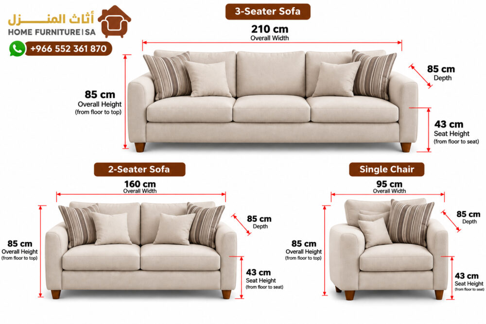 modern 6 seater sofa set