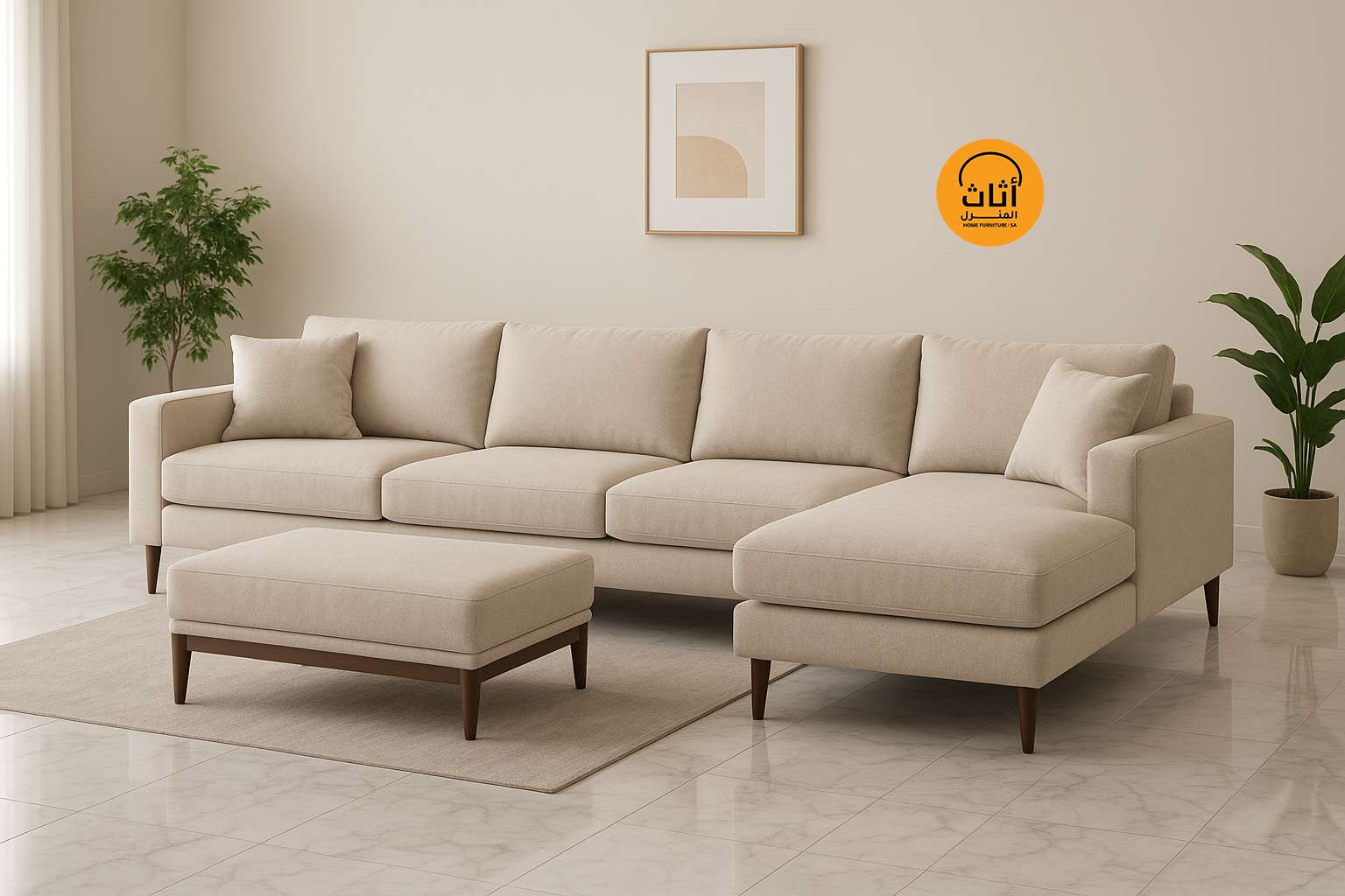 L shape sofa set in KSA