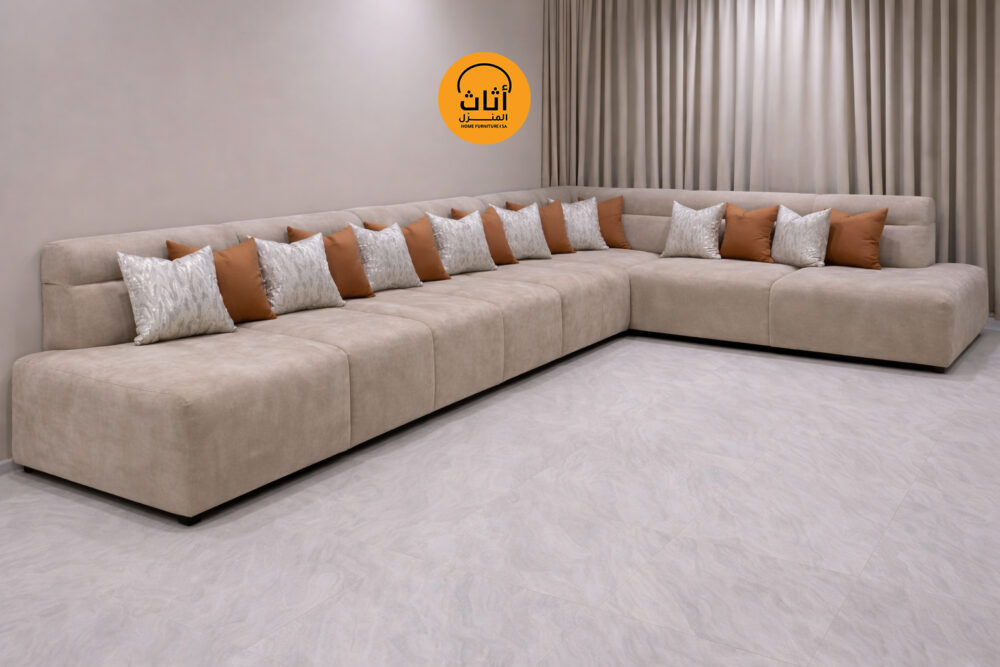 L Shape Luxury Sofa in Riyadh