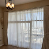 Luxury beige curtains